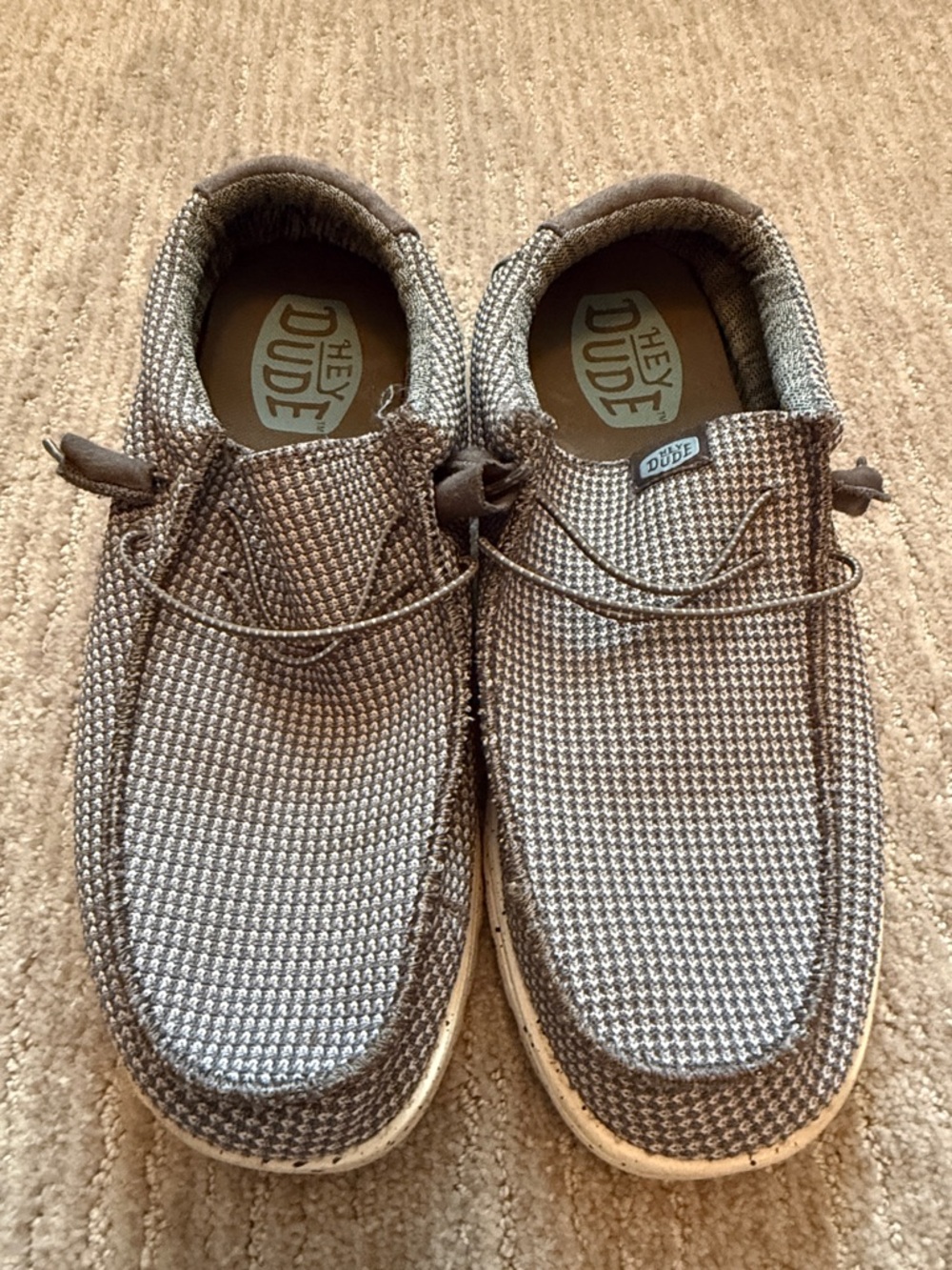 Hey Dude Men's Woven grey/blue Slip-On Loafers